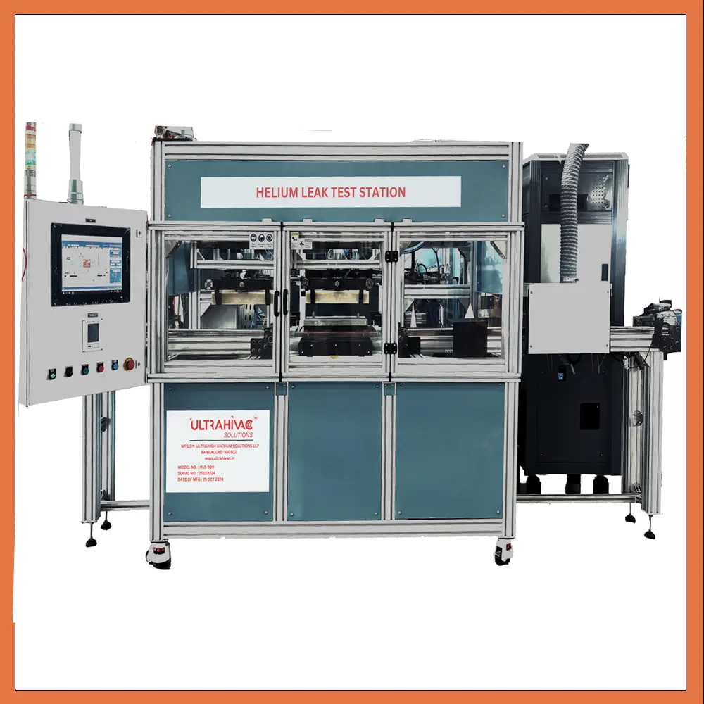 Helium leak testing system for vacuum applications